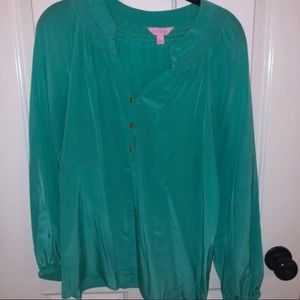 Lilly Pulitzer Silk Elsa Top - Plain